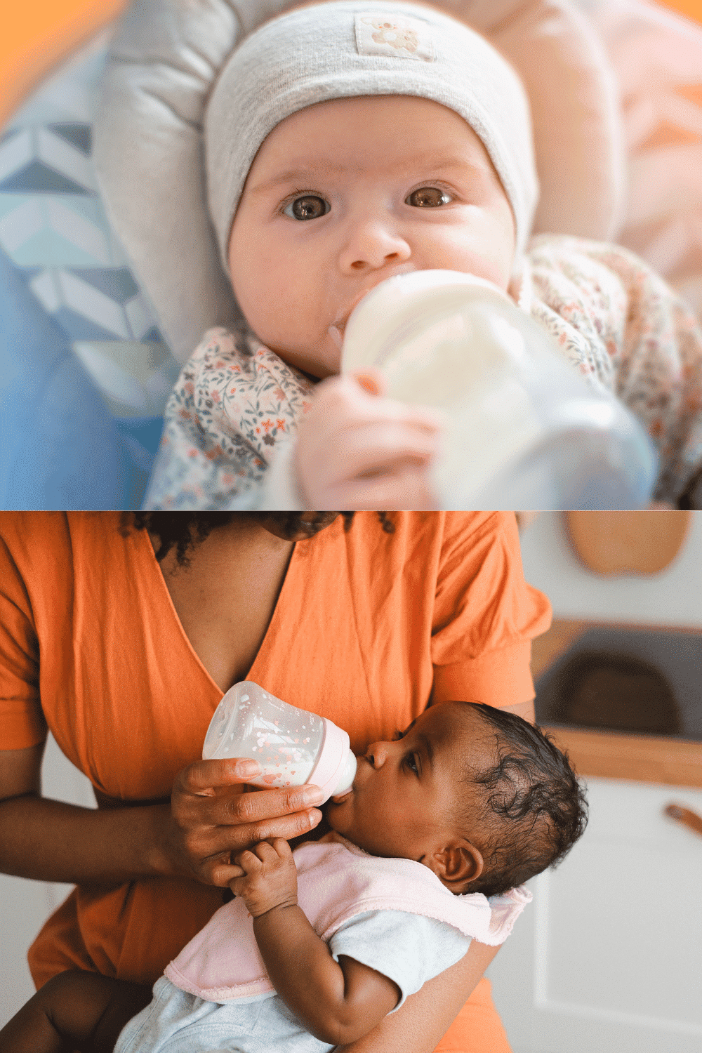 breastfed baby to a bottle
